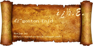 Ágoston Enid névjegykártya